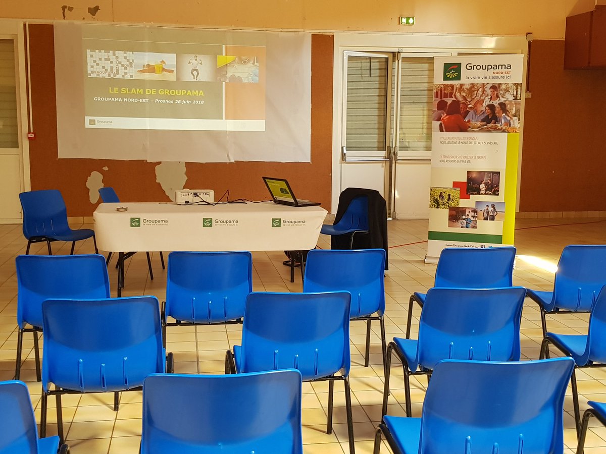 LudoCaronGNE's tweet photo. Retrouvez la #Caisse #Locale de #Verzy et les collaborateurs de @GroupamaNordEst dès 18h00 à la salle des fêtes de #Prosnes pour le #Slam de #Groupama ! #Proximite #Assurance #LaVraieVie https://t.co/QL12aMIhHw