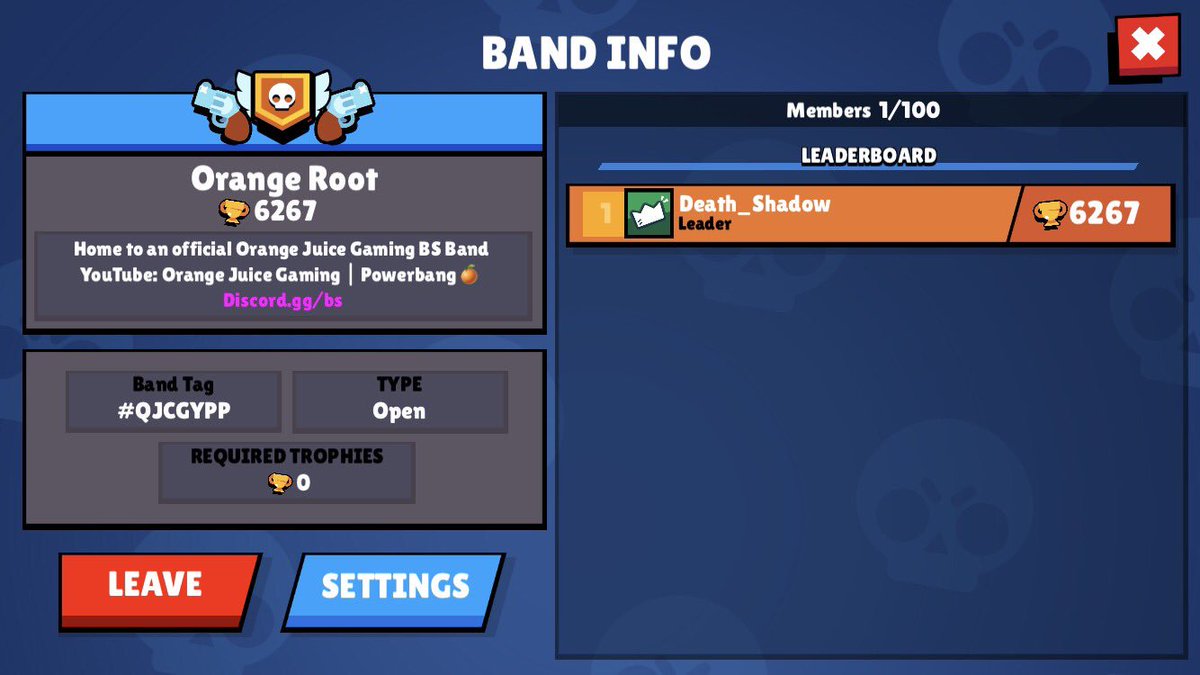 Orange Juice On Twitter New Brawl Clan For Android Release Come Join The Fun In Our Newest Band Orange Root Dont Forget To Join Our Discord As Well Https T Co Tigze6th6j Https T Co Qfv8qo6xqx - davidk play brawl stars