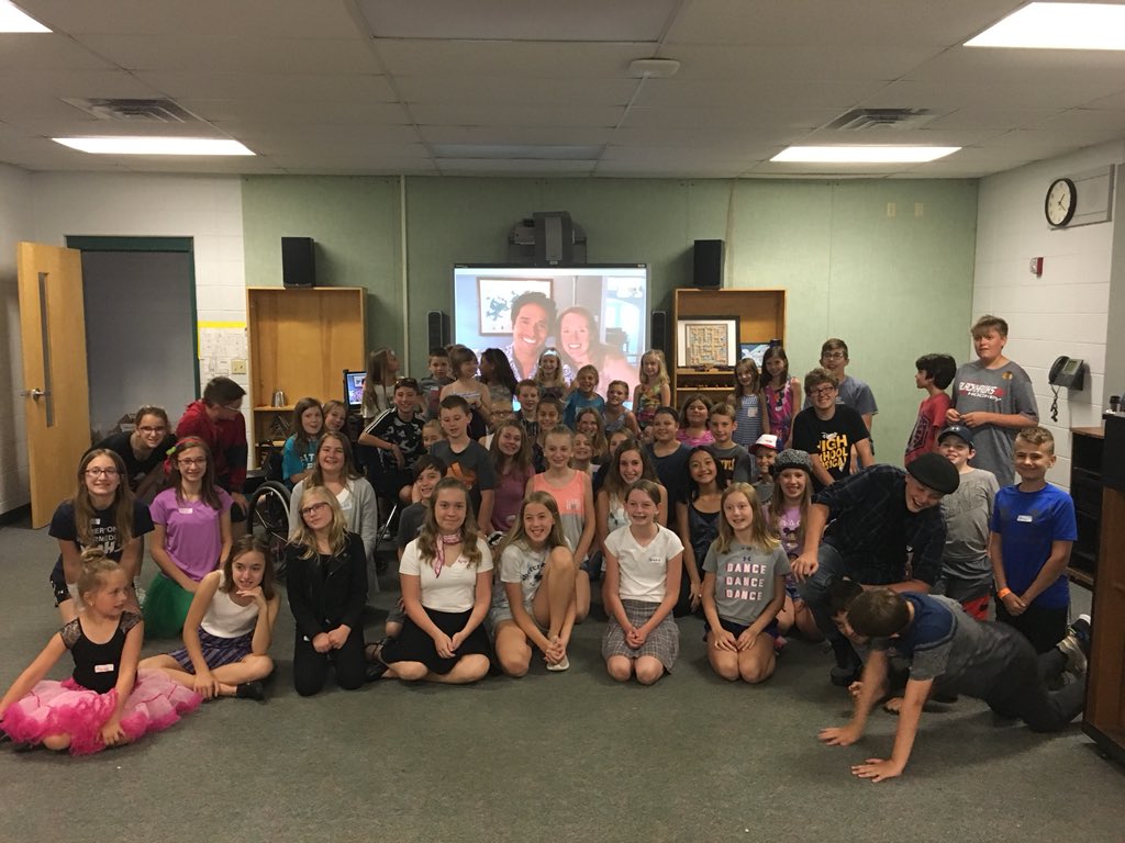 Thanks to @AdamJacobsNYC for Skyping with our theater camp this afternoon for a Q & A session about broadway and musical theater!
#mertonproud
#theatercamp
#thankyou!!!