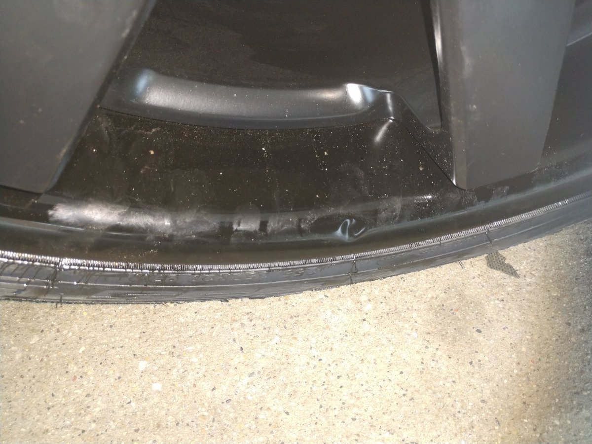 Just mounted 0 miles noticed a dent and @ferrada will not warranty. They blame the installer the installer blames them meanwhile I'm here repping the 'quality' of Ferrada's crappy rims. Thanks Ferrada for sticking it to your customer! Hope the dealer makes it right soon. #whonext