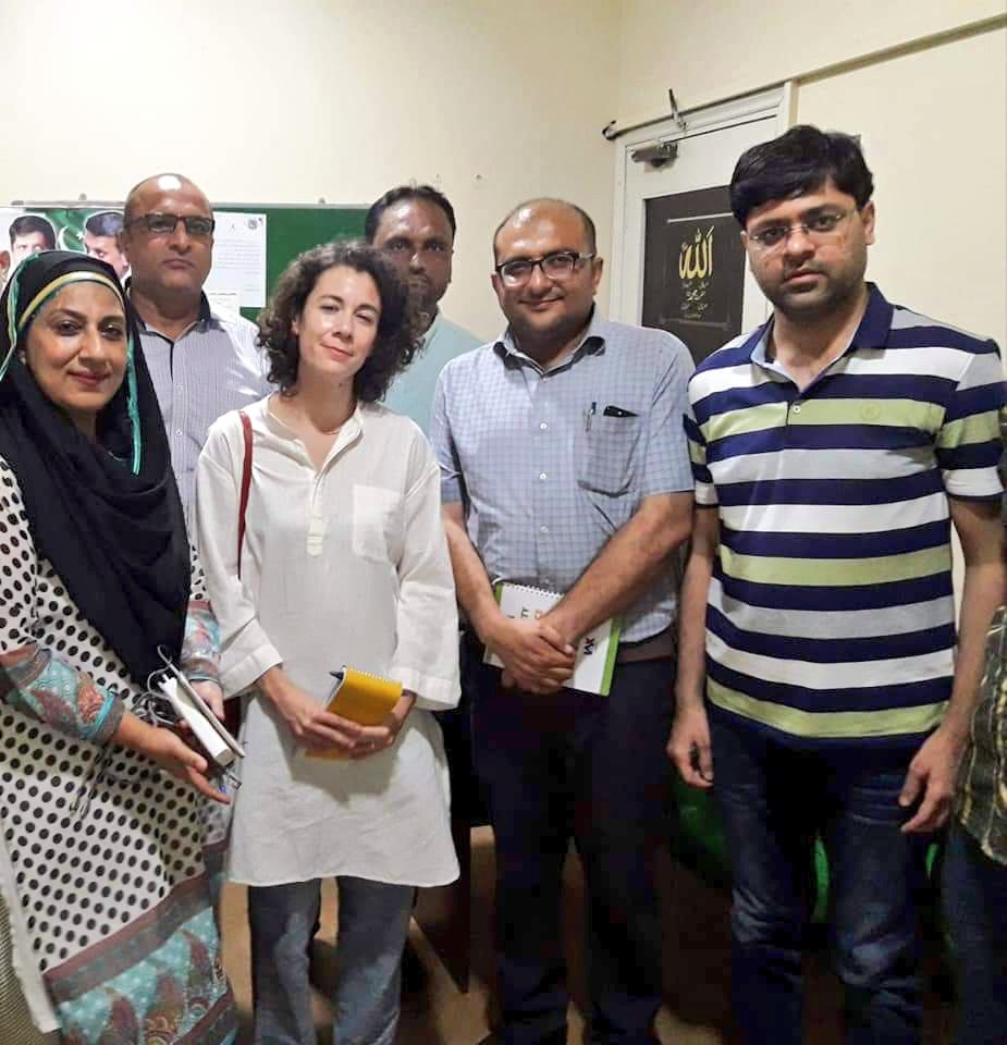 Watan_Parast47's tweet photo. Maria Abi-Habib Journalist The New York Times visited office of the @PSPPakistan #LabourFederation at Pakistan House, #Karachi. https://t.co/IkO3Yhvfii