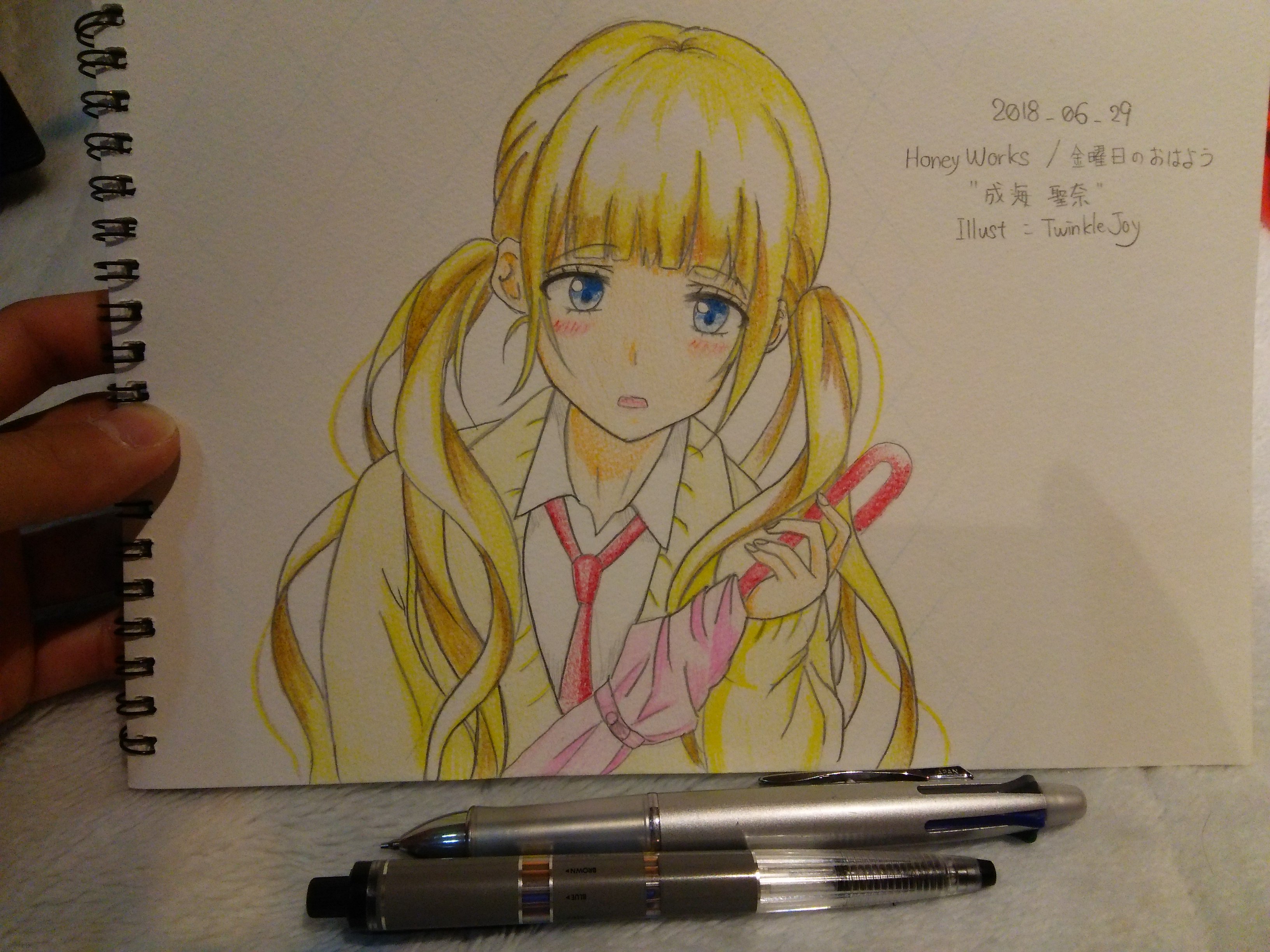 HoneyWorks 直筆色紙 智沢渚優 直筆色紙
