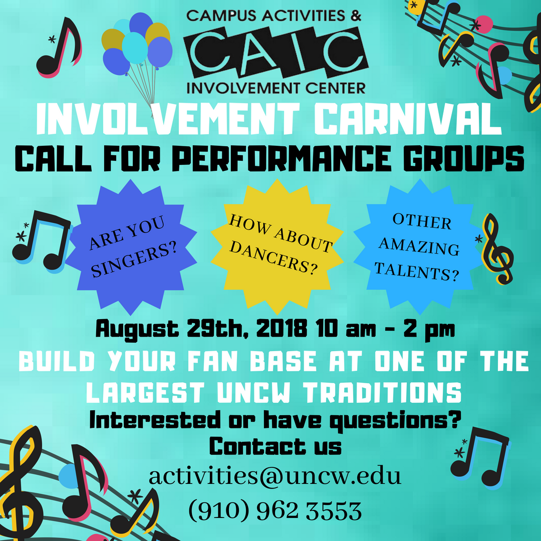 UNCWCAIC's tweet photo. GET GEARED UP FOR THE UPCOMING FALL INVOLVEMENT CARNIVAL! REGISTRATION OPENS JULY 1ST! 🎊 https://t.co/Mad9iy7LcM
