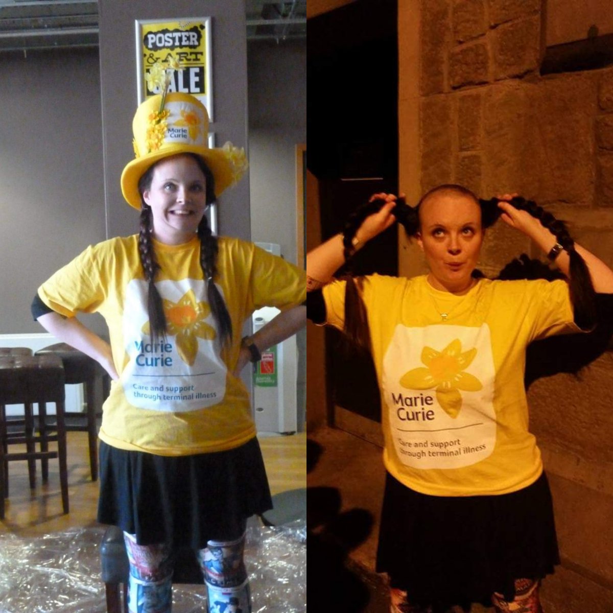 In September 2016, Robyn raised an amazing £1500+ for Marie Curie; shaving her head in support of her father who was undergoing chemotherapy, and in memory of her grandfather, who spent his last Christmas at home with the support of #MarieCurie nurses #throwbackthursday #charity