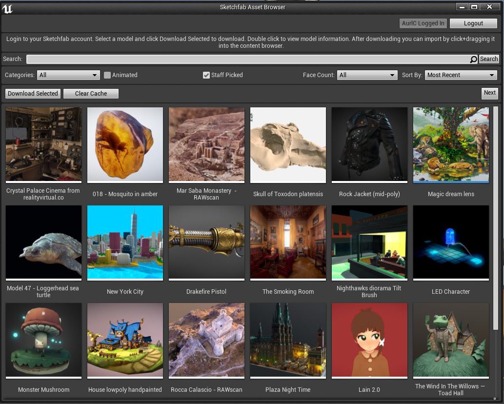 kentbarber's tweet image. And here is link directly to the github repo for the Unreal Engine glTF importer and Asset Browser plugin developed for #sketchfab github.com/sketchfab/Sket…  #ue4 #gltf