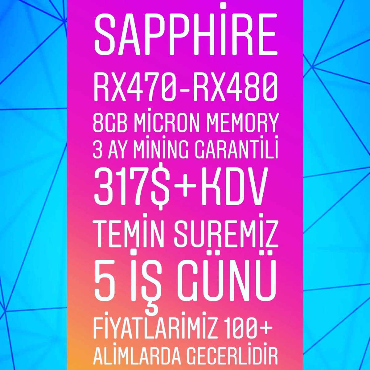 Çok kısa süre içinde açılacak olan web sitemiz açılışa özel ekstra indirimlerle karşınızda olacak....Bizi takip edin miningmarketim.com