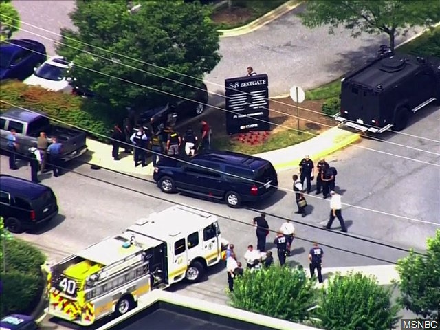 Capital Gazette is sister paper of Baltimore Sun, suspect used shotgun