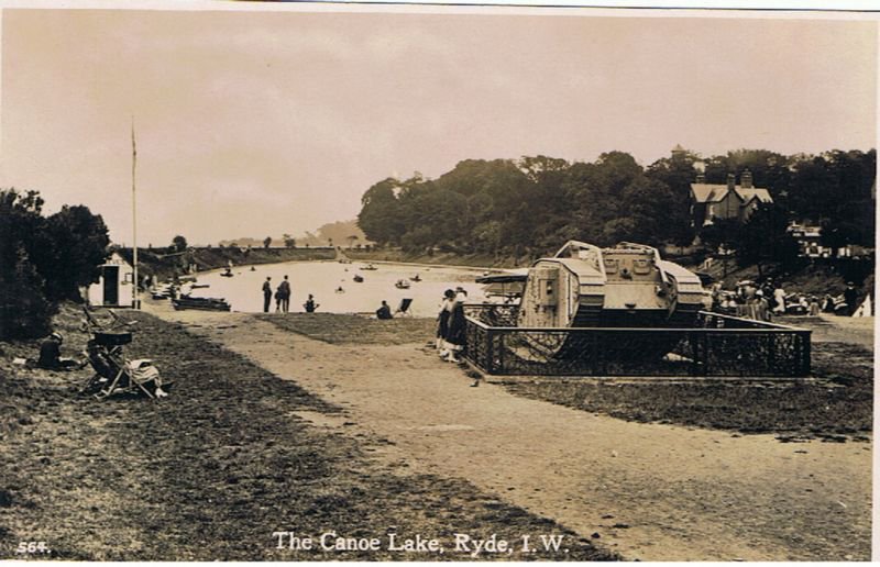 Before-Canoe Lake-Ryde-had a @RydeWaterside pool-it had a Waterside Tank #TanksForTheMemories #IsleOfWightHistory