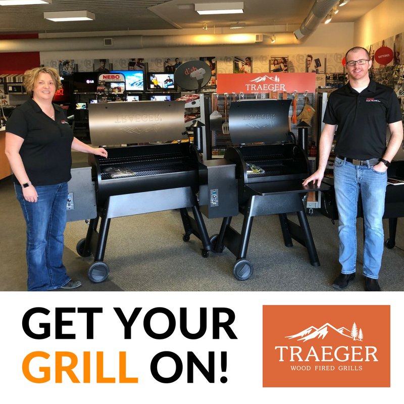 DesElectronics's tweet photo. There's nothing better than wood-fired hamburgers or hot dogs cooked to perfection. Step up your grill game this 4th of July with Traeger Grills! Available at our Morris, Long Prairie, and Little Falls locations! Browse our selection: https://t.co/zl2hBTNk6h https://t.co/UyVB3FT6eh