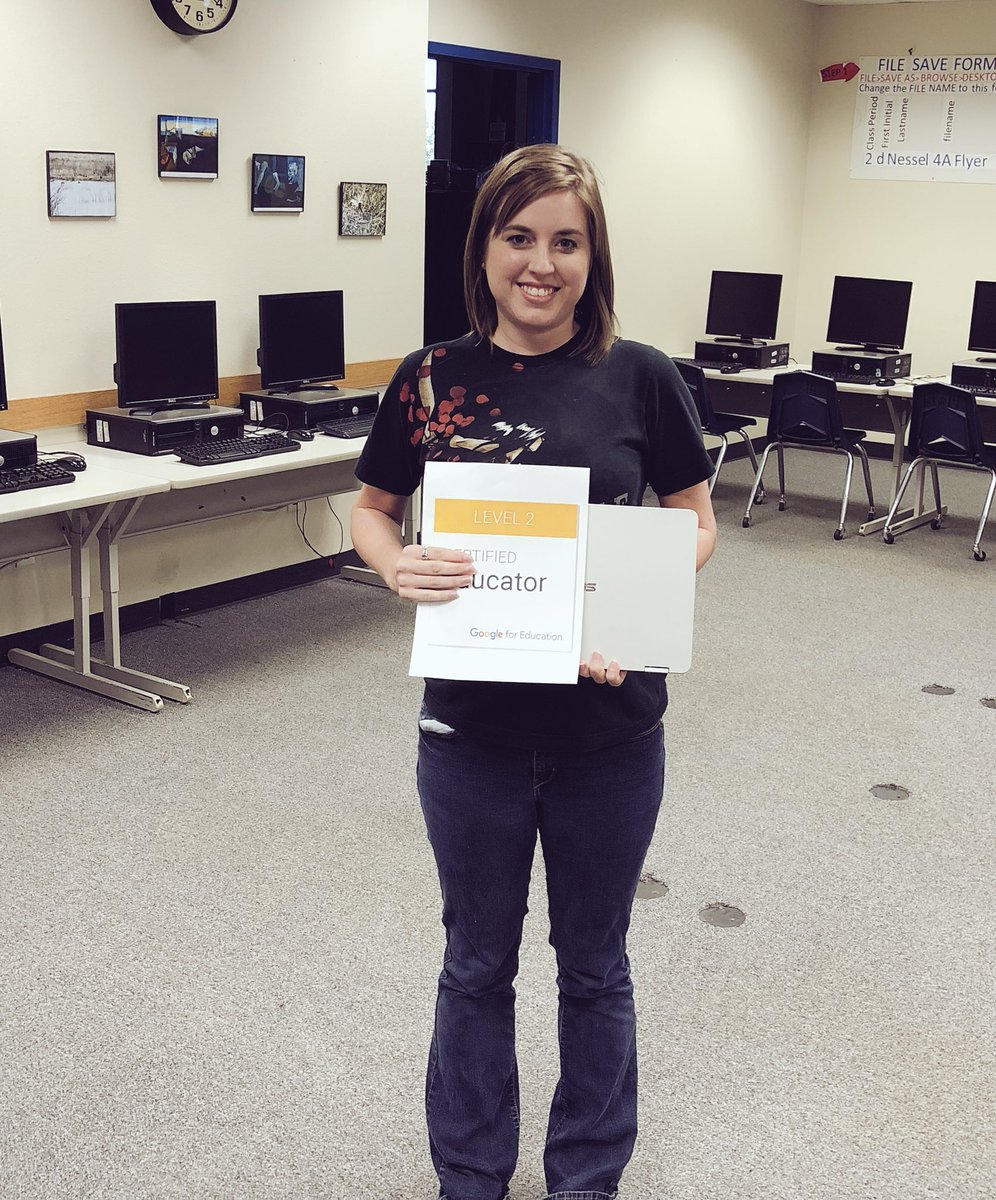 CVISDTechnology's tweet photo. Congrats Kelly Harper for passing your #Google Certified Educator exams! #CVISDLearns #GoogleEdu #GCELevel2 https://t.co/fg62OjFUbQ
