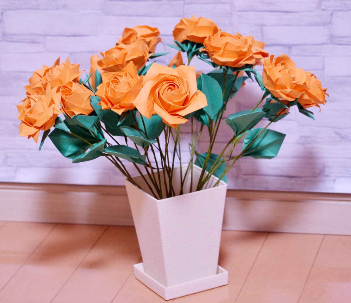 折り紙薔薇 折り紙薔薇