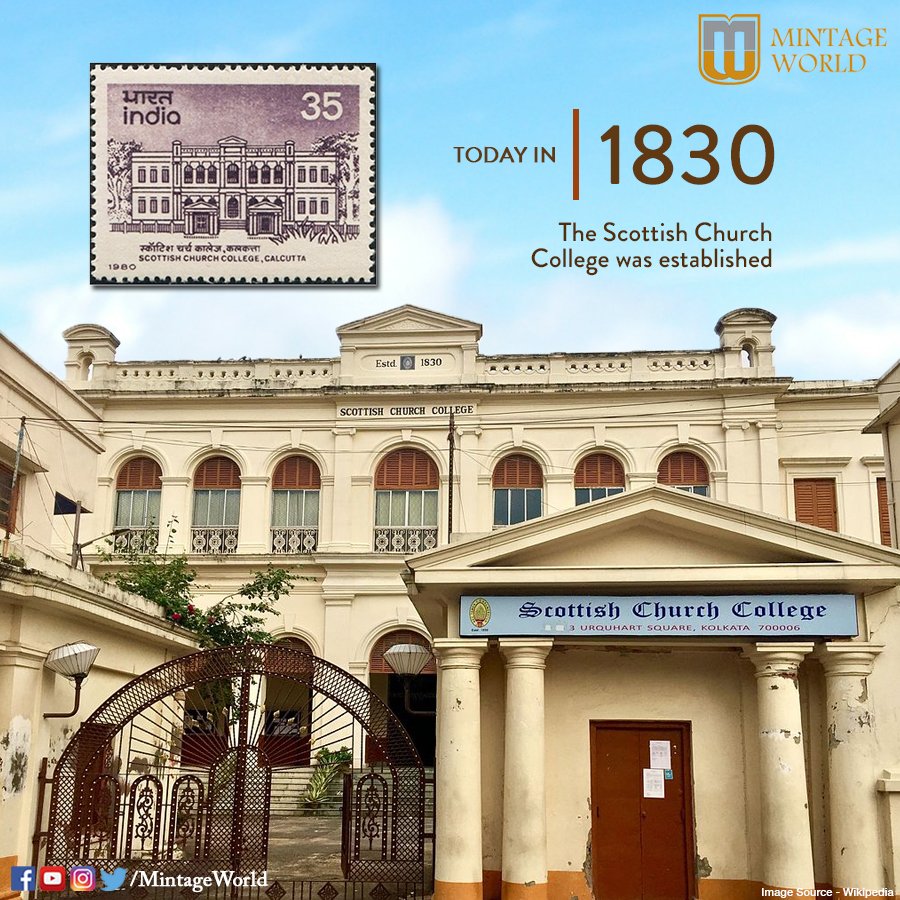 MintageWorld's tweet photo. Established on 13th July 1830 by #AlexanderDuff, the institution received tremendous support from #RajaRamMohanRoy #TodayInHistory

Know more > https://t.co/LXOjg5UB9F https://t.co/dR3npcGfP6