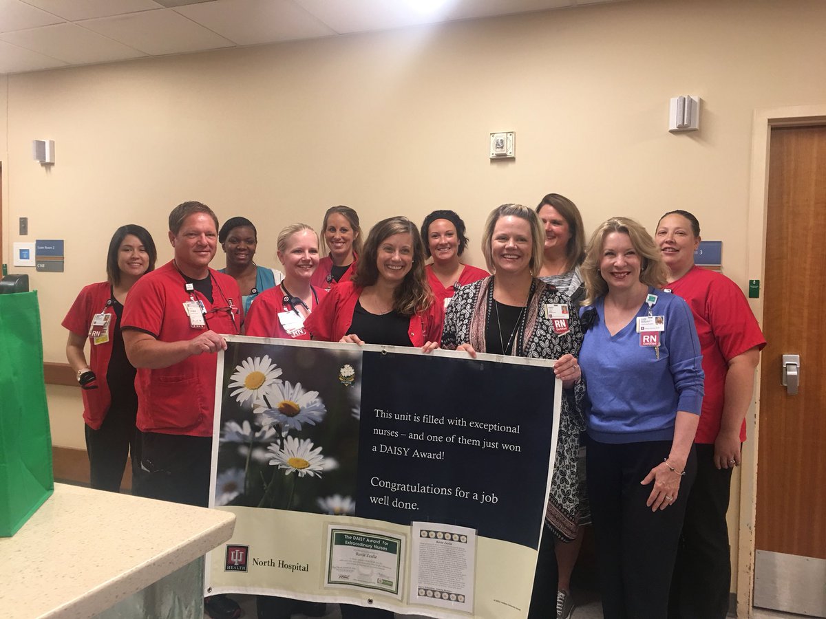 So proud of Rosie and the exemplary care she provided (each and every day) to win the Daisy Award this morning.   <a href="/IUHResource/">IUHealthResource</a> <a href="/IU_Health/">IU Health</a>