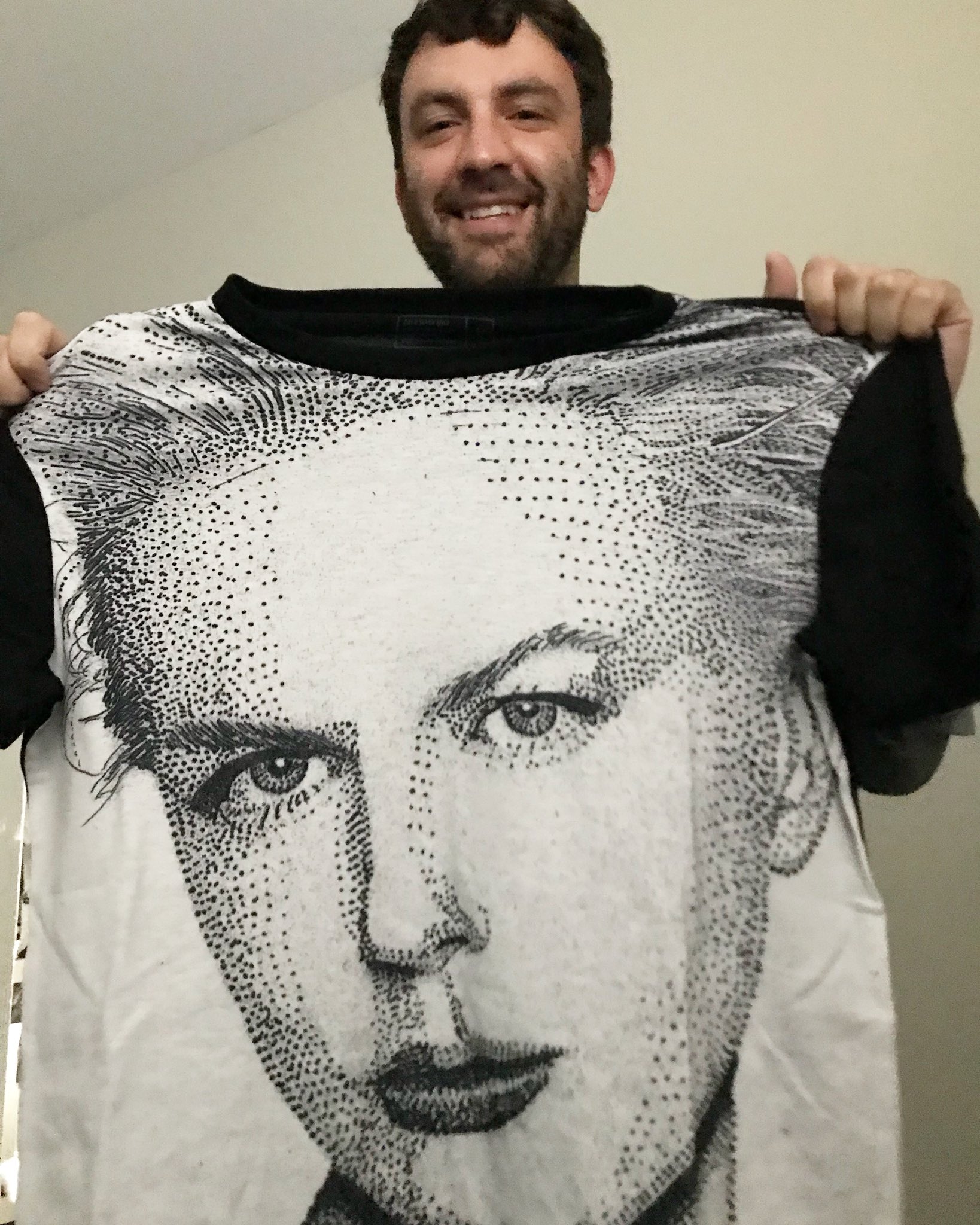  Happy birthday! I googled garish Nicole Kidman T-shirt and got this for you!  my loving husband 