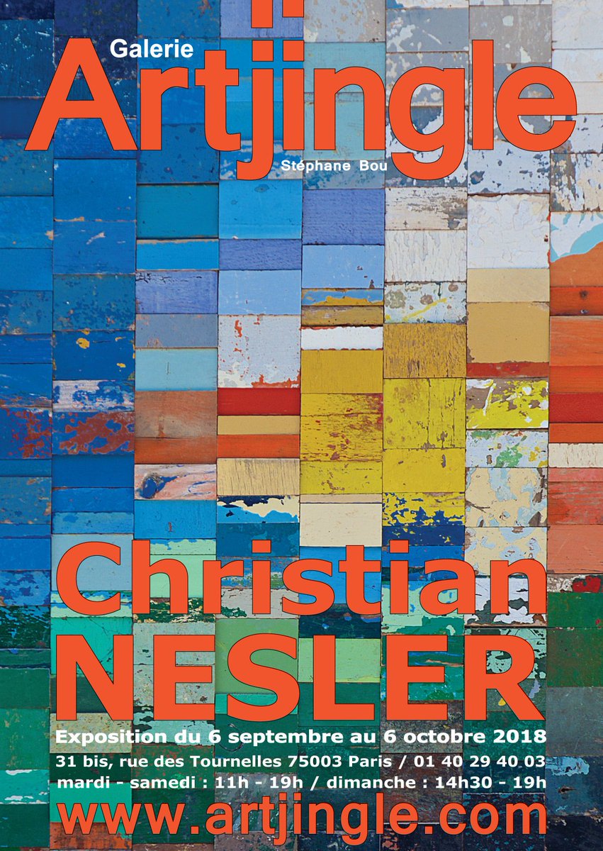 artjingle's tweet photo. Rendez-vous à la rentrée, le 6 septembre, pour retrouver Christian  NESLER à la Galerie Art Jingle. Toutes les informations sur le site https://t.co/9RZONzVwGM . https://t.co/ElfeEvsuhH