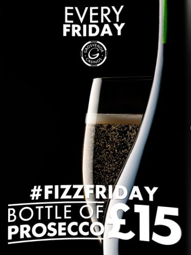 It's looking a little gloomy out there on Great Yarmouth Seafront for the first time in ages... but it's Friyay!

Tonight we are offering a bottle of Prosecco for just £15! I'd say it's the place to be.. #fizzfriday #friyay #grosvenorcasinos #greatyarmouth