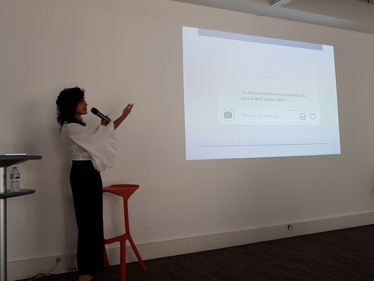 AlexLefeuvre's tweet image. . @MorganeOrtin : "Mon combat ? Oeuvrer pour l'égalité des sexes face à l'expression intime. Les émotions sont universelles." 
@Paris_CM #CMintention #CreativeMorning  #AmoursSolitaires