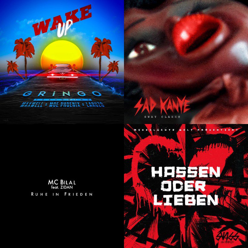 Happy Releaseday! Gringo - Wake Up (feat. Maxwell, Moe Phoenix, Laruzo), <a href="/SwayClarke/">Sway Clarke</a> - Sad Kanye, MC Bilal - Ruhe in Frieden, Swiss &amp; Die Andern - Hassen oder Lieben
#NewMusicFriday