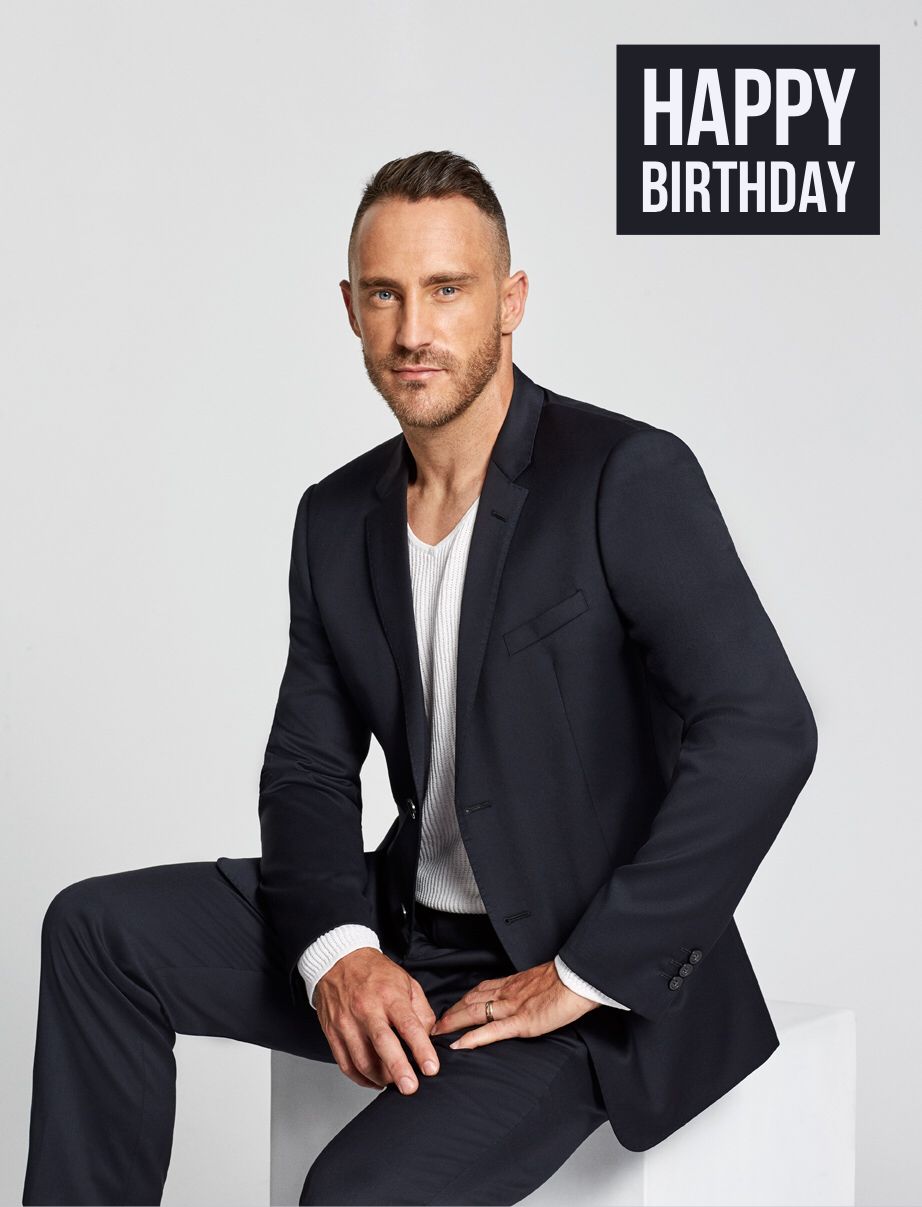Happy Birthday Faf Du Plessis.  GQ 