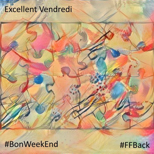 3itcom's tweet photo. @karinelazimi @FlashTweet @i4Emploi @Indigitaltrust @Generation3W @CrassusDT @jerome_joffre @BoostElles @Alban_Jarry @ValerieAsselot @MeMagnan @DominiqueCrochu @SeverineLienard @AnoukDEQUE Merci Karine pour ce puzzle aux 12K pièces. Des couleurs resplendissantes de fraicheur, nous permettant de rester hors du cadre tout en rentrant corps et âme dans la toile.
Bon Vendredi #FFback #AiffBack à to u i te s https://t.co/vq40nzonCR