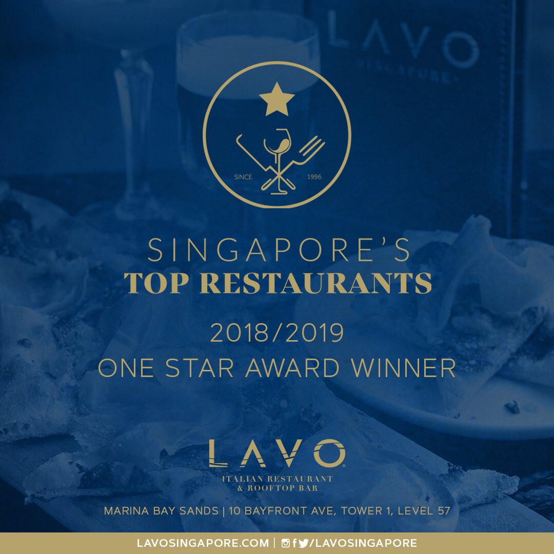 Lavo Singapore On Twitter Thank You Sg Top Restaurants