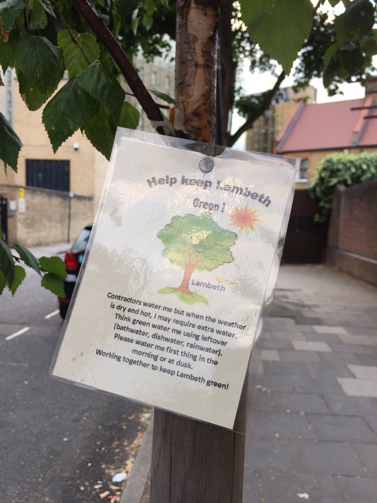 Blak_Outside's tweet photo. Something good going on in #Lambeth for #Streettrees down #WebberStreet #SE1 ... #FridayFeeling https://t.co/fFoyxkQuYZ