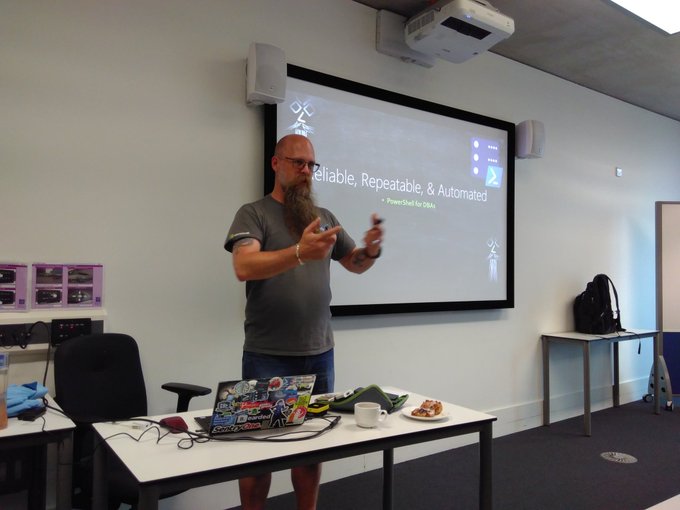 And the exciting stuff begins. @sqldbawithbeard presenting powershell goodies at @SQLSatMcr #sqlsatmanc<a class="tags" target="_blank" title="On Twitter" href="/?out=eyJ0eXAiOiJKV1QiLCJhbGciOiJIUzUxMiJ9.eyJpYXQiOjE3MjEyMDk2OTksImlzcyI6InR3cG9ybnN0YXJzLmNvbSIsIm5iZiI6MTcyMTIwOTY5OSwiZXhwIjoxNzUyNzQ1Njk5LCJyZWRpcmVjdF91cmwiOiJodHRwczovL3R3aXR0ZXIuY29tL3NxbGRiYXdpdGhiZWFyZCJ9.CFguQKXtsLYJpY5rXPpgDFKTc1eOsHhR3Z7cFGNsg6qqnSY9cpXJQK8-GJFDT1Fa972Dk8AIvI3k4vbg_B6f8g">@sqldbawithbeard</a><a href="/tag/sqlsatmanc"class="tags"><span>#sqlsatmanc</span></a>