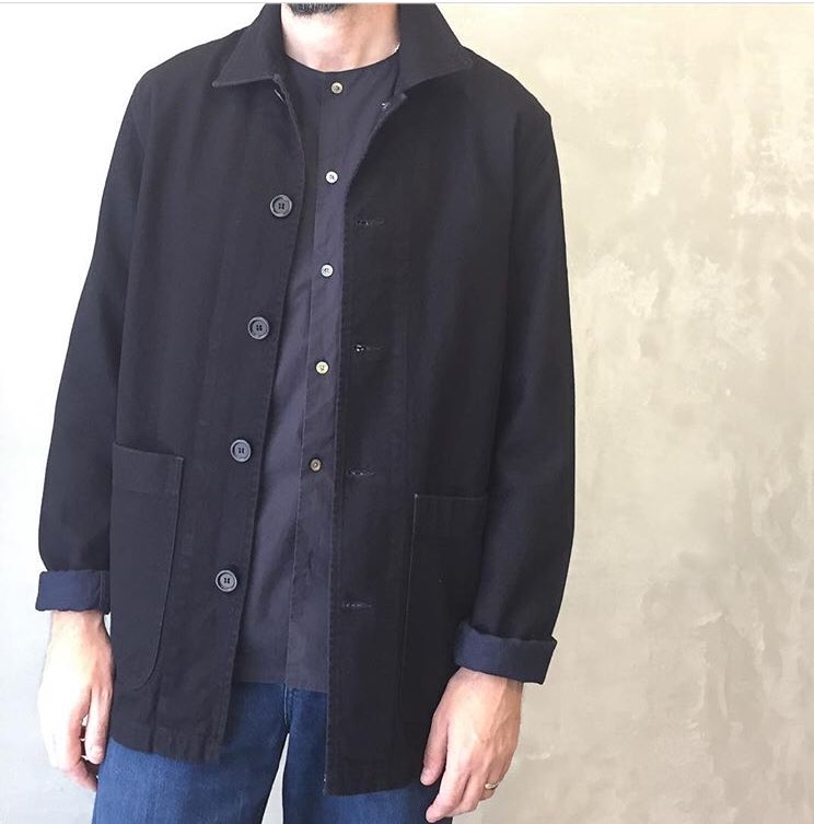 Introducing NEVILE oversized work jacket in washed indigo twill. Part of  the OTHER unisex capsule collection in store now online soon #utilitywear #othershop #unisex