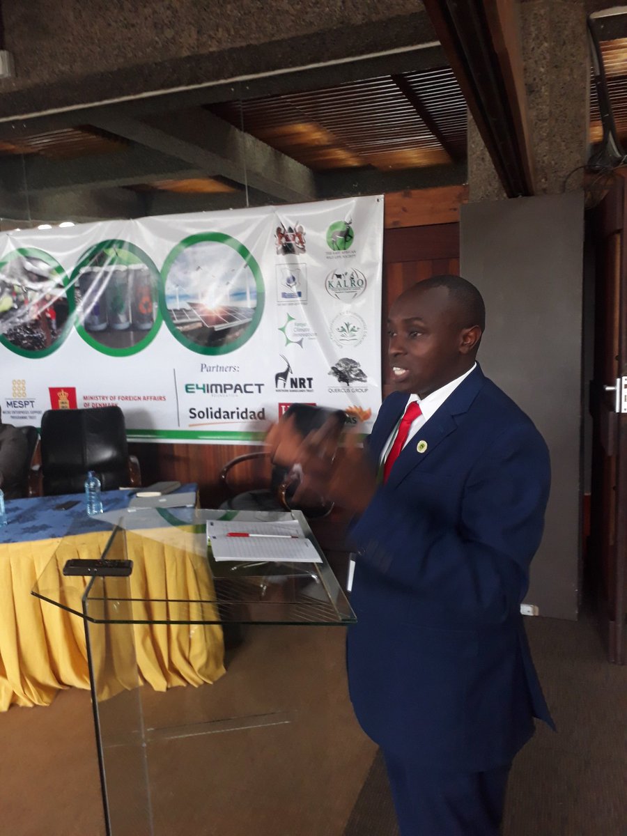 At the #GreenGrowthKe conference today, our Head of Programmes Charles Mwangi sharing on green energy in the transport sector and how we can organize our public transport system to make it attractive. "Link between transport and our fragile ecosystems"
