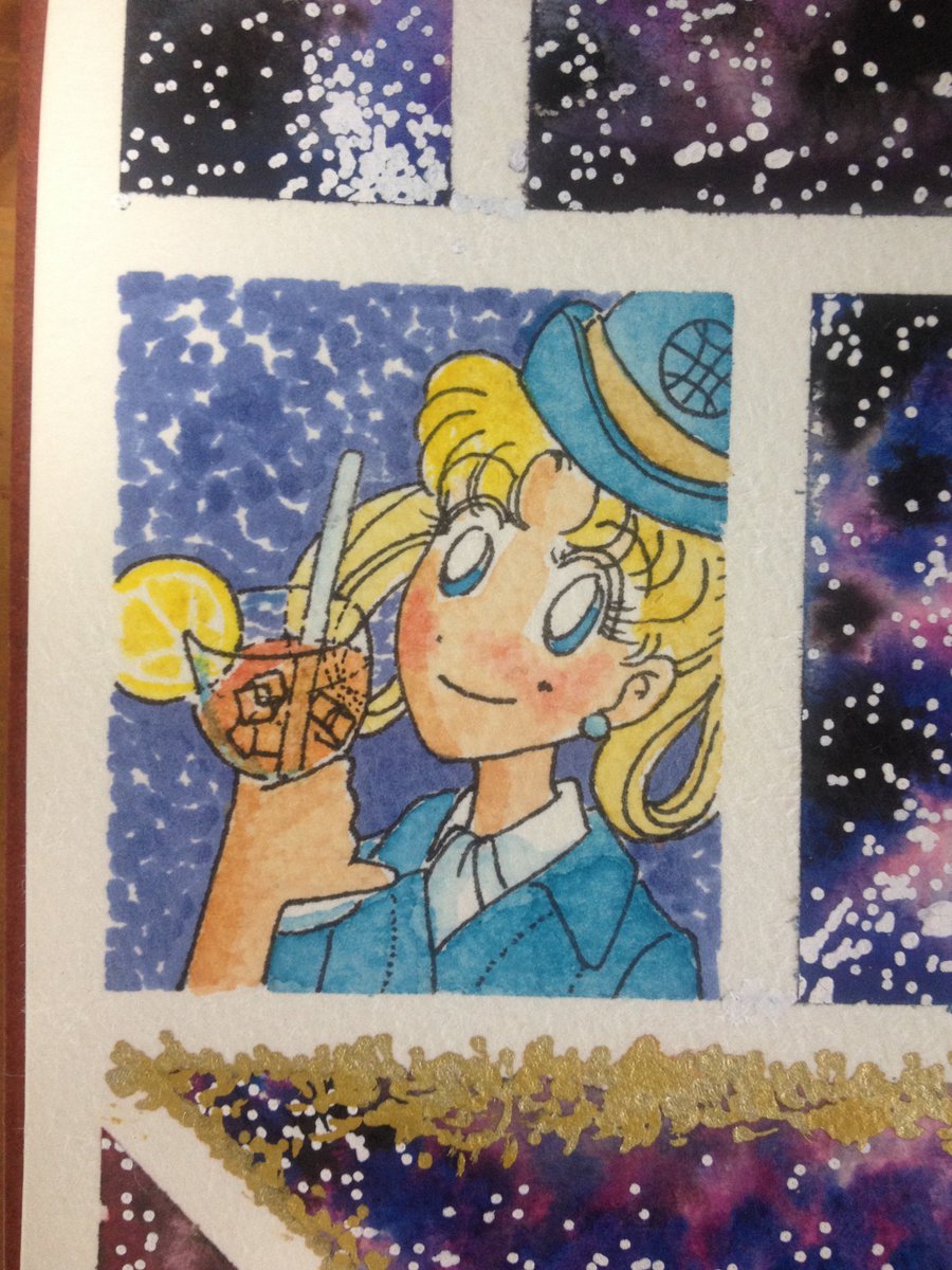 meghan9436's tweet photo. I think I nailed the #galaxy effect this time. 
#イラスト #水彩画 #水彩 #watercolour #POSCA #ポスカ @POSCA_Coloring #ファンアート #fanart 
#practise #練習 #復習
#セーラームーン #セラムン #セラムンイラスト部
#パンナム #PanAm #2001ASpaceOdyssey #2001年宇宙の旅
#BoostSignal 
#英会話 https://t.co/gM8aY9UPnE