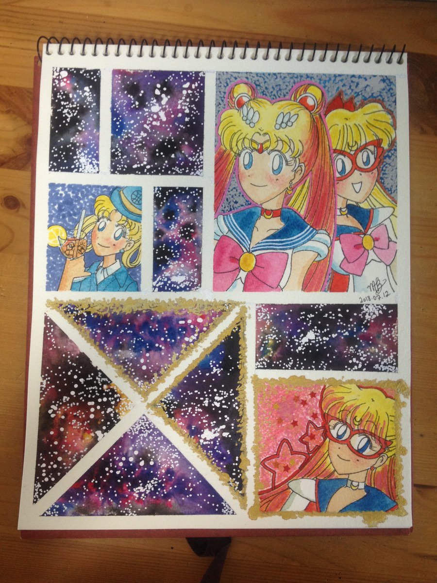meghan9436's tweet photo. I think I nailed the #galaxy effect this time. 
#イラスト #水彩画 #水彩 #watercolour #POSCA #ポスカ @POSCA_Coloring #ファンアート #fanart 
#practise #練習 #復習
#セーラームーン #セラムン #セラムンイラスト部
#パンナム #PanAm #2001ASpaceOdyssey #2001年宇宙の旅
#BoostSignal 
#英会話 https://t.co/gM8aY9UPnE