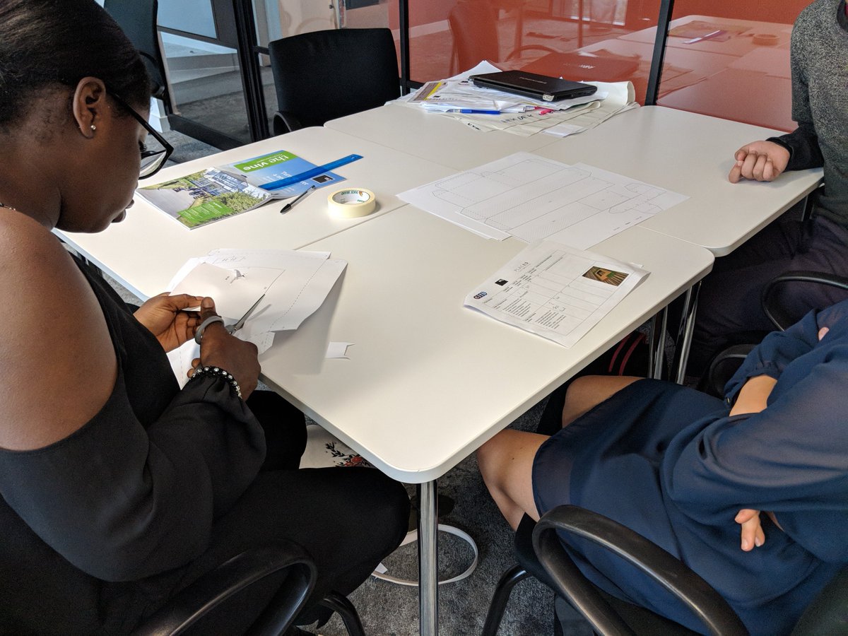 PlacedEd's tweet photo. Final day of #WOWEX with @ISGplc and we are finding out about the importance of team work and good time management in construction! The teams are working to build a house, however they have to think carefully about who is doing what and plan the team involved. https://t.co/AZNoIFh5BS