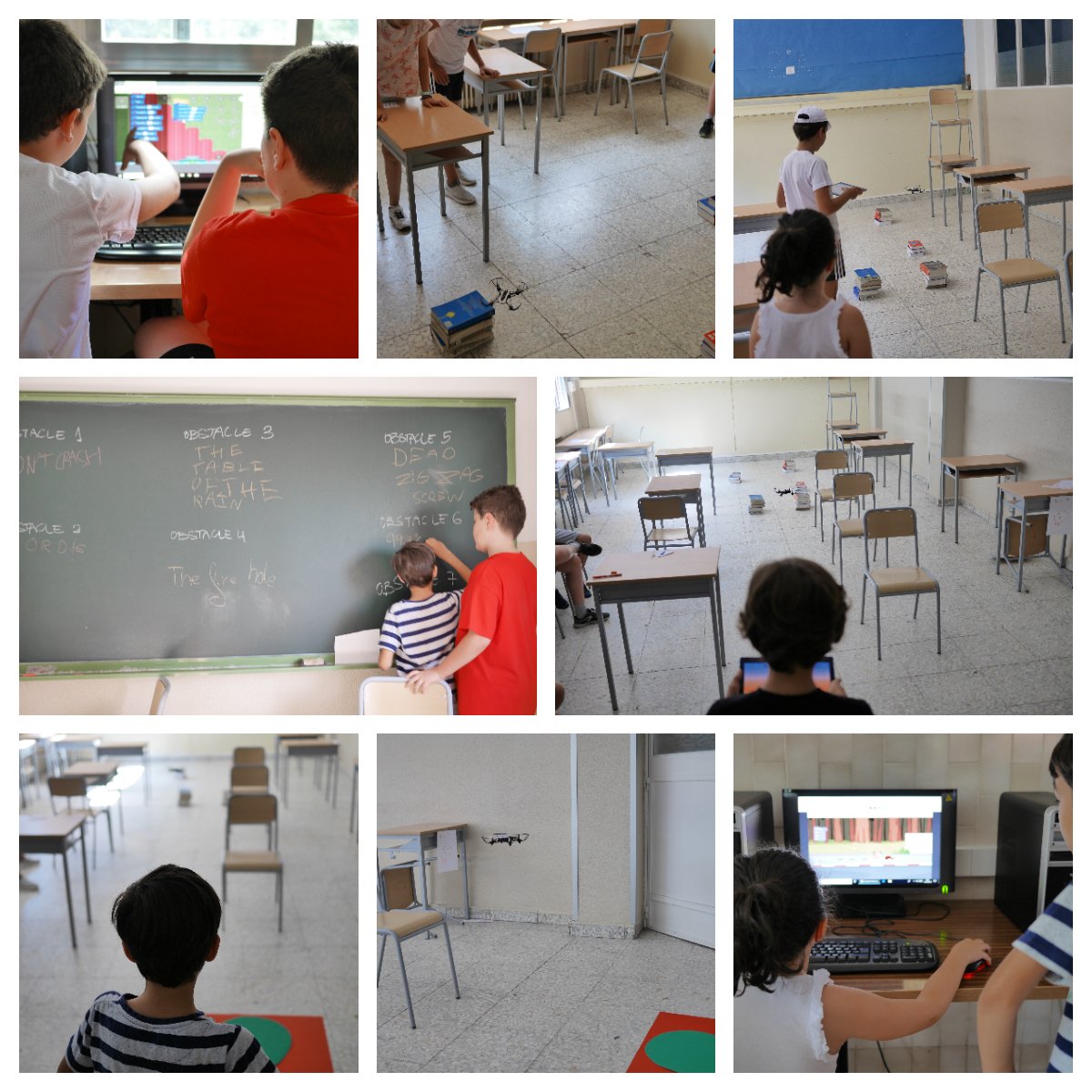 ActivaRedes's tweet photo. Dentro del #Quanticscamp del colegio #MaterImmaculata de #Madrid estamos aprendiendo a programar drones con #Tynker y seguimos haciendo cortos en #stopmotion https://t.co/OHIWBuqcIv