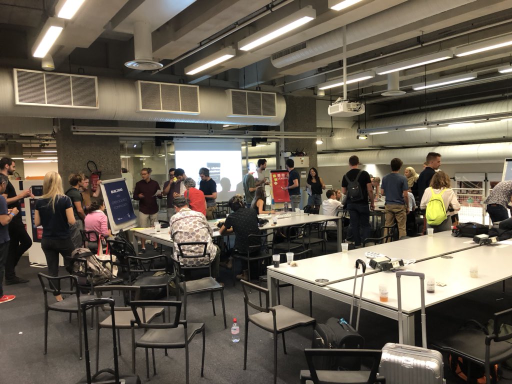 “Leading an #opensource community” workshop by <a href="/mshjort/">Julie Hjort</a> @tinaryoon <a href="/Growstack_org/">GROWSTACK</a> at #FabCitySummit <a href="/fabcityglobal/">Fab City Global</a> - sharing experiences transforming distributed knowledge creatio