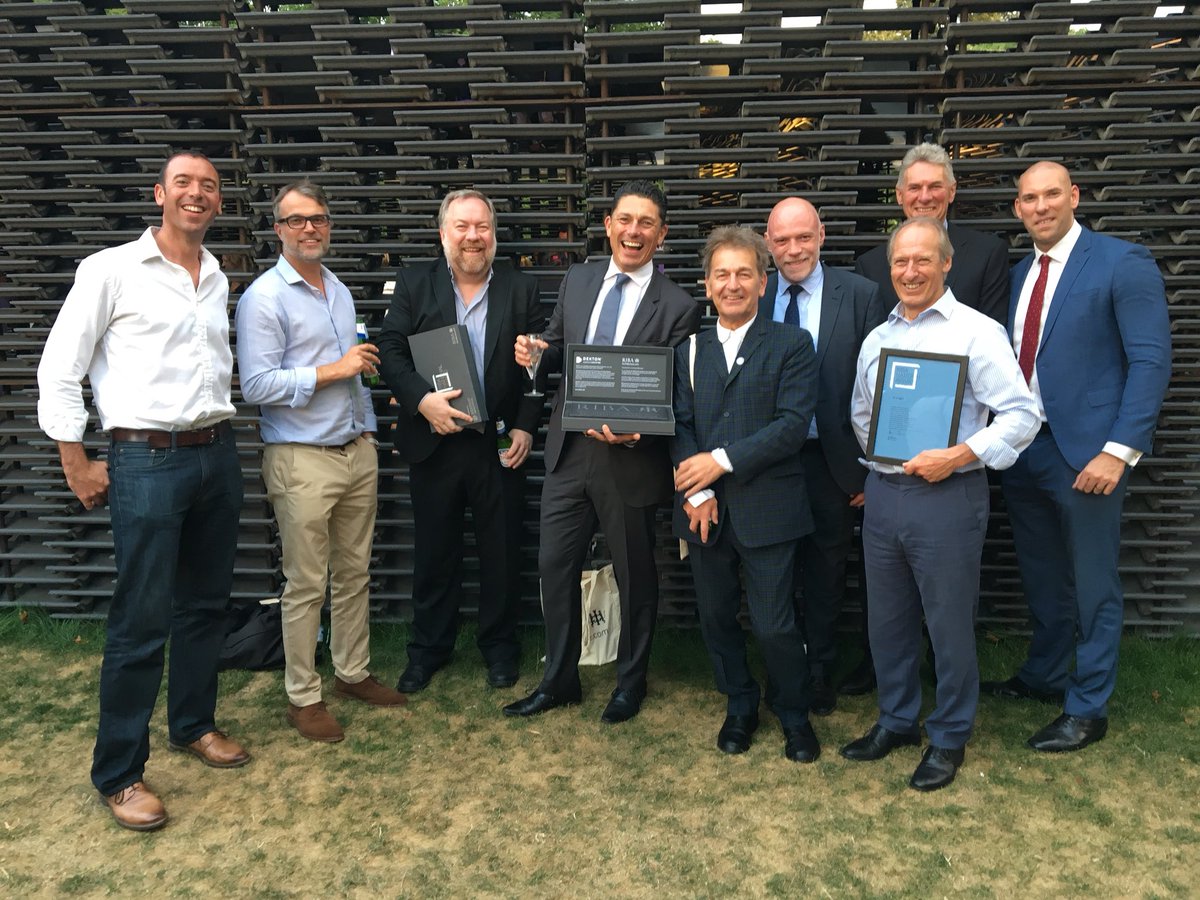 JohnMcelgunn's tweet photo. Thank you @RIBA for a great evening @SerpentineUK #SerpentinePavillion  for the #NationalAward2018 
@RSHParchitects were delighted to pick up two awards for @CheesegraterLdn with @BritishLandPLC @OxfordPropGrp #CCLand and #Riverlight with @BerkeleyGroupUK https://t.co/CNTam76w52