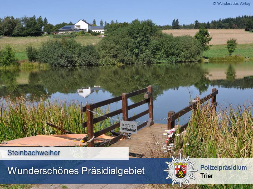 PolizeiTrier's tweet photo. Heute steht unser #Polizeiblitzer am #Steinbachweiher an der #B268.

Für alle, die es noch nicht wussten: Das liegt im wunderschönen Klinkbachtal und gehört zur Gemeinde #Paschel und #Hentern. https://t.co/TM43IGpG24