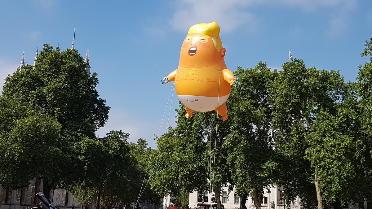 #trump baby flies at last