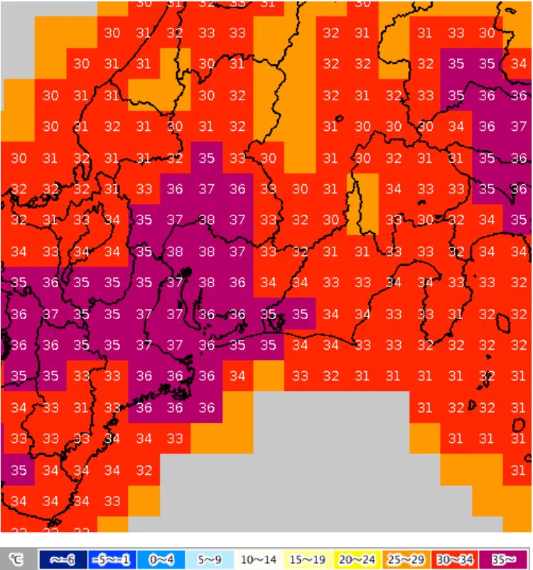 熱中症に気を付けて！三連休の気温がマジでヤバすぎるwww