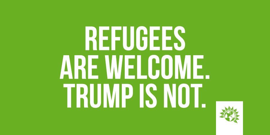 CarolineLucas's tweet photo. Today we’ll celebrate a Britain that is proud to be diverse 

Today and everyday we’ll resist Trump’s toxic legacy

Today we’ll say loudly and clearly - refugees are welcome here https://t.co/uTYcohduth
