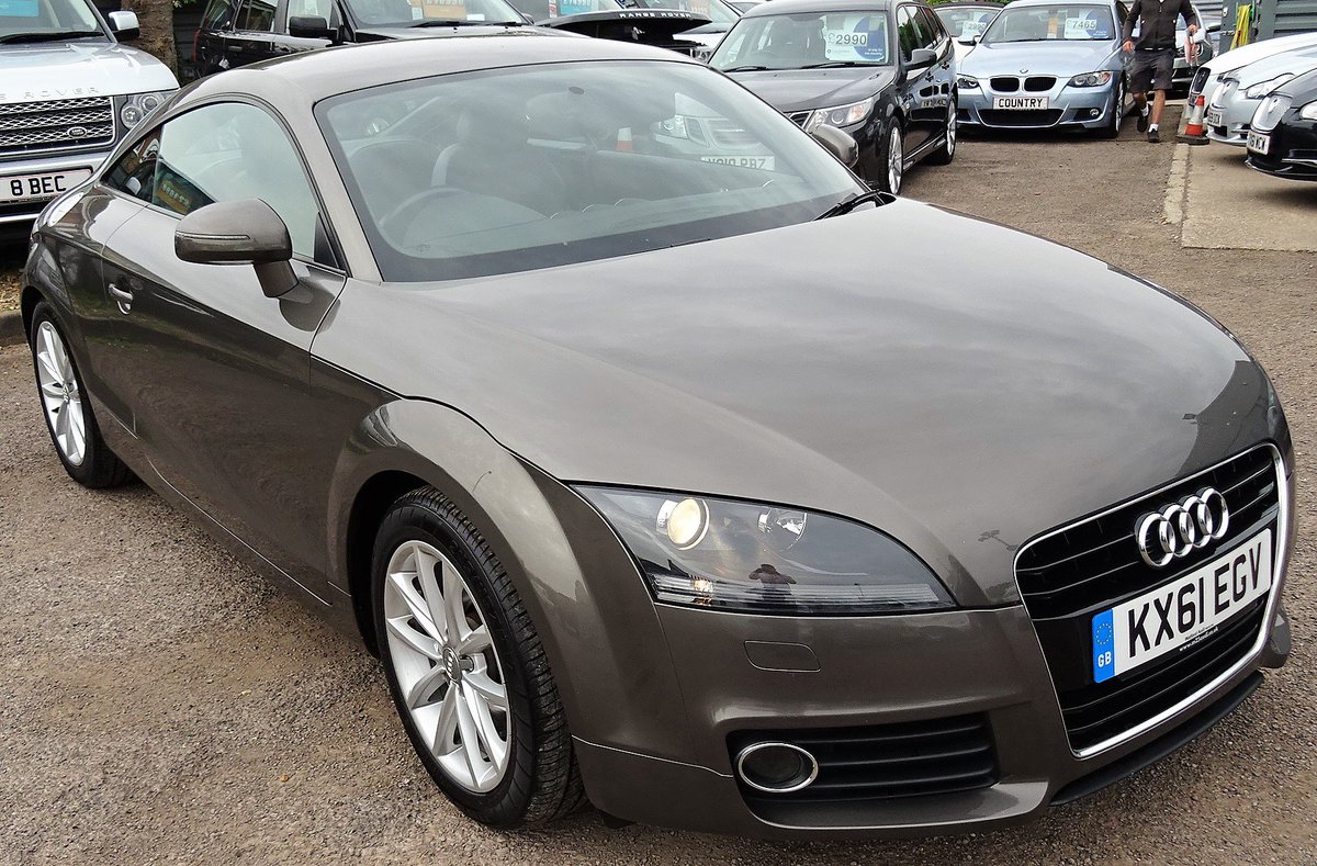 CountryCar1's tweet image. AUDI TT 2.0 TFSI SPORT £9990.00 62,000miles
Grey Sports Leather and Alcantara trim Chrome Front Grill 
Air Conditioning Audi Concert Radio CD 
Sports multi spoke Alloys 
6 Audi service stamps, Last serviced @ 59,861 miles.  @CountryCar1 #usedAudi  @AudiOfficial