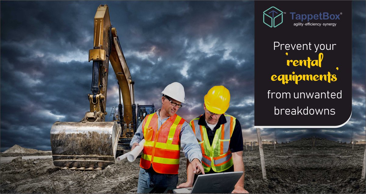 tappetbox's tweet photo. What if your 'equipment on rent' never breaks down? Make it possible with smart maintenance and close monitoring. Adopt efficient Infra-Asset management solution and ensure a continuous flow of rental income. For more info, contact #TappetBox at +919212311151. #IAM https://t.co/7jF5Z9ZO0N