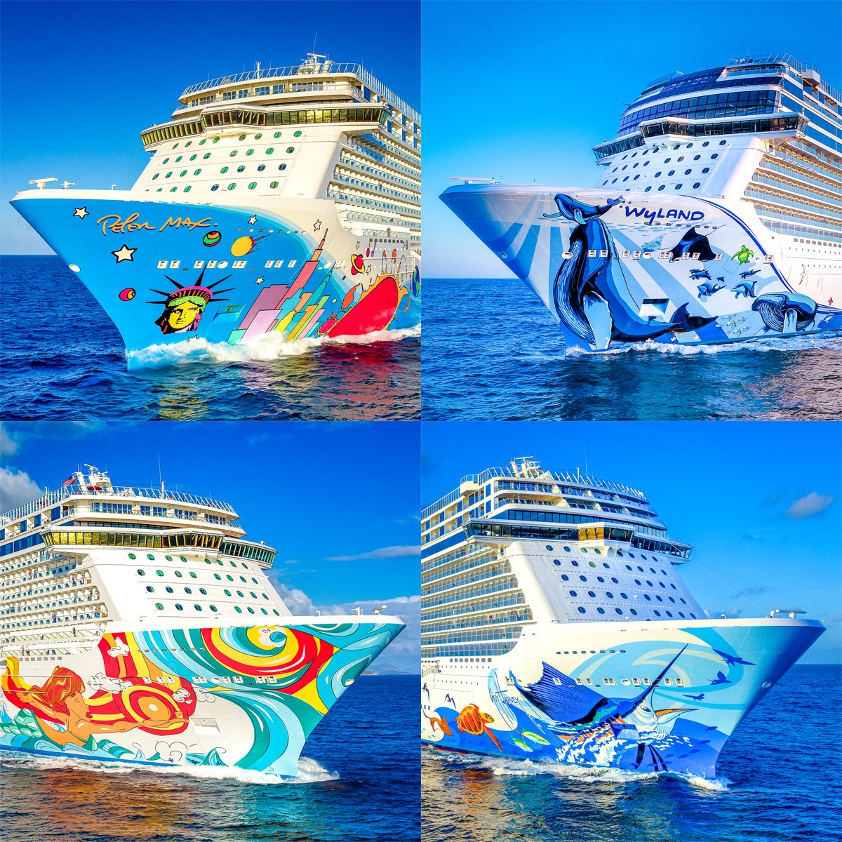 Welcher Schiffsrumpf gefällt euch am besten? Schreibt es uns! #CruiseNorwegian