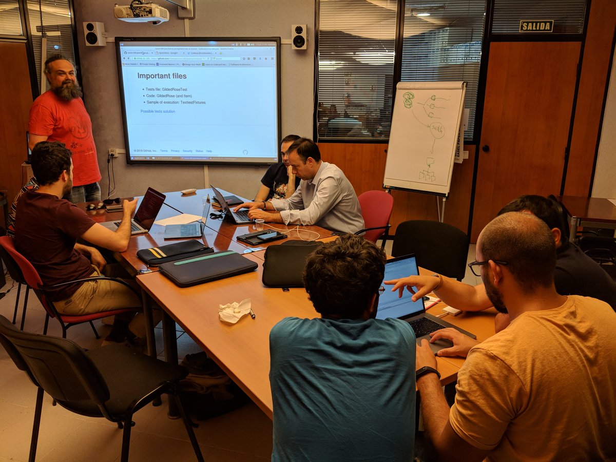 codesaidev's tweet photo. Practicando TDD en Tenerife con @trikitrok y @fran_reyes #tddMindset #tdd https://t.co/so6aD5PCJW