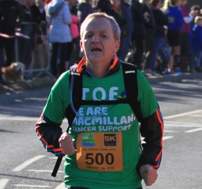 LouiseMacka's tweet image. Joe was diagnosed with cancer last May and will be taking on @Great_Run which is on the same day that he finished treatment last year. This will be his 4th running challenge having completed the Baker Hughes @RunBalmoral and here he is running @RunGarioch 5k for @macmillancancer