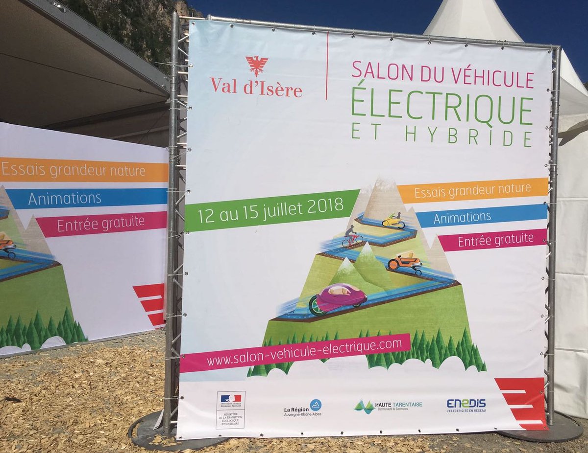 Nous sommes présents au @SalonVEVal à Val d'Isère jusqu'à dimanche, venez nous rencontrer sur le stand ! #vehiculeelectrique