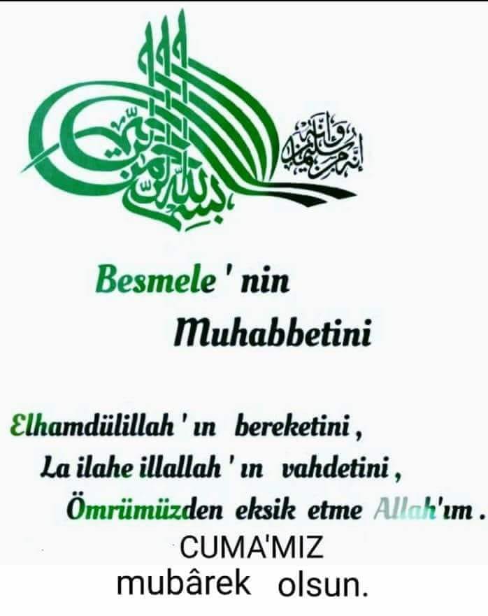 Herkesin cumasi mubarek olsun