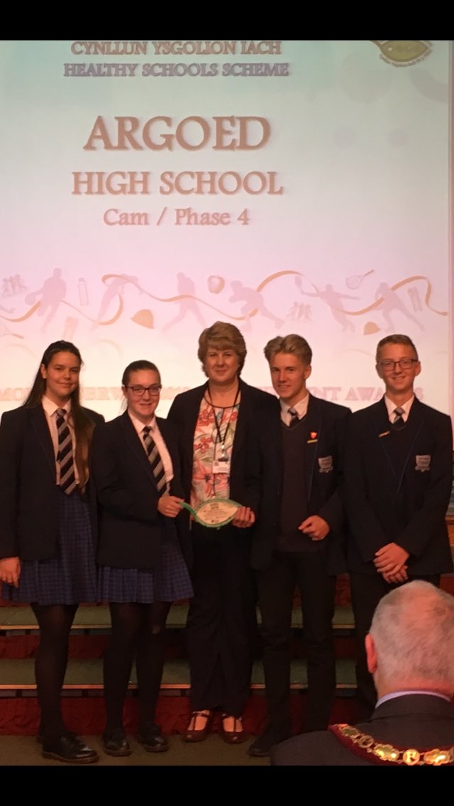 ArgoedHS's tweet photo. Celebrating our Healthy schools Phase 5 Award #suceeding https://t.co/xyAHbOnd85