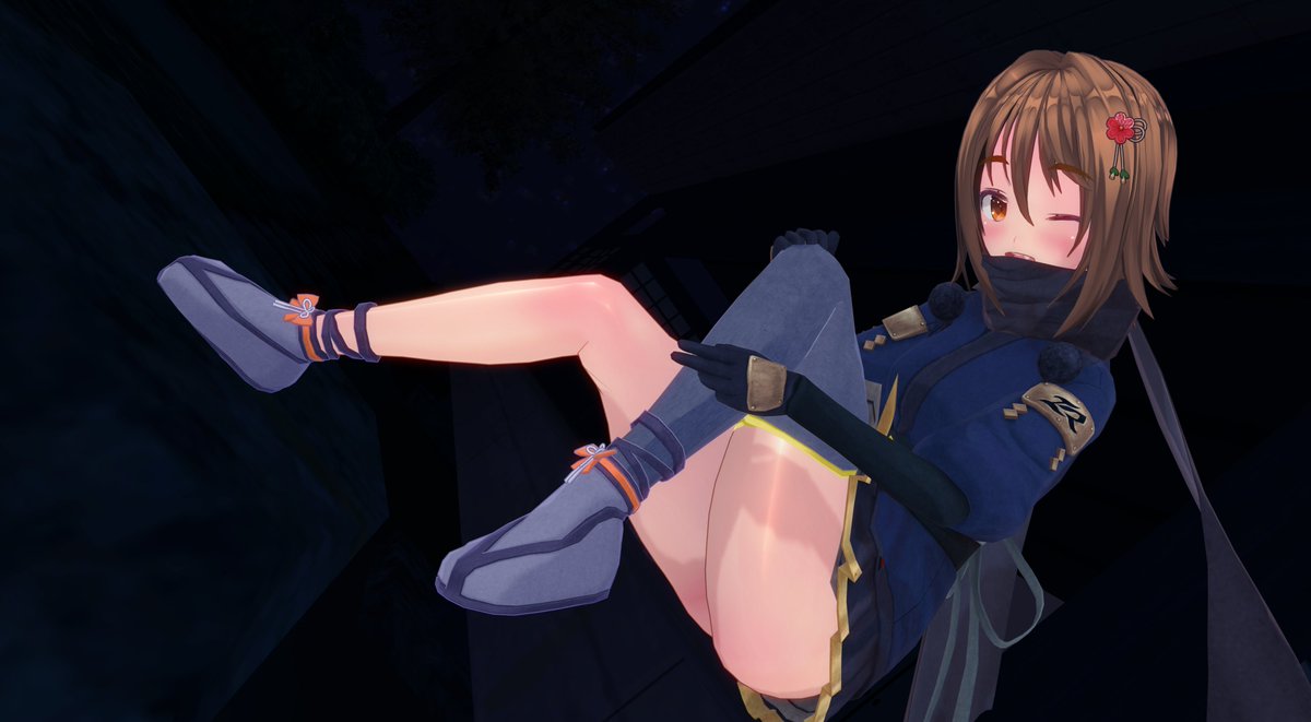 akatanukey's tweet photo. ウチの四人のメイドの中の一人。メイド忍者の「カザネ」ちゃんです！
(割と)いつも元気なゴザル系くの一。チャームポイントは脚とおしry
他の三人共々宜しくお願いします！
#CM3D2  #COM3D2 https://t.co/taMXq89DDl