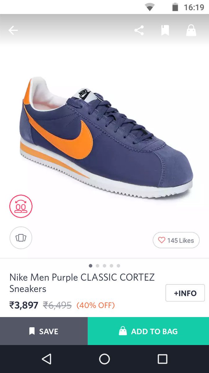 classic Nike Cortez is on discount 