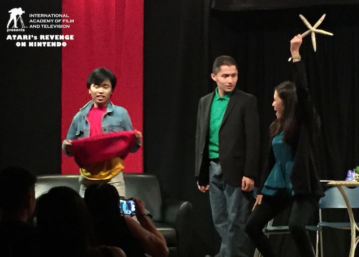iaftcebu's tweet photo. Opening the In Love and Warcraft (The Final Show - R16) is a short sketch presented by #IAFT's #Filmmaking students (yes, they can act too!) from Studio C's Atari's Revenge on Nintendo.  In Love and Warcraft Encore tomorrow, July 14, 2018 7PM at IAFT's Acting Studio. #StagePlay https://t.co/H0hebaYf4p